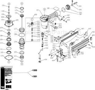 Part Location Diagram of 904685 DeWALT PISTON STOP